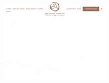 Tablet Screenshot of lesjardinsdaureane.com